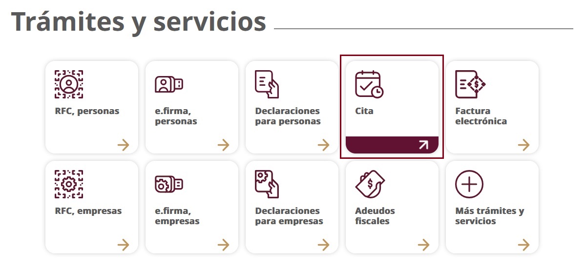 guia como consultar cita en el SAT - paso 1 ingresa al portal del sat
